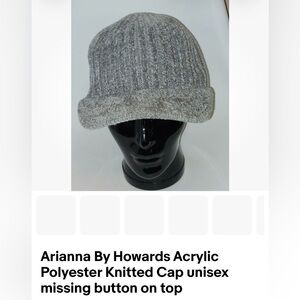 Gray Knitted Cap